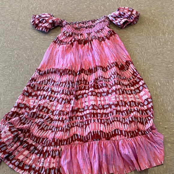 ATELIER Elegant Pink Patterned Maxi - Picture 4 of 8